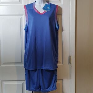 Basketball Suit Kids 2 pc set  short top set Sz. XXL  NWT